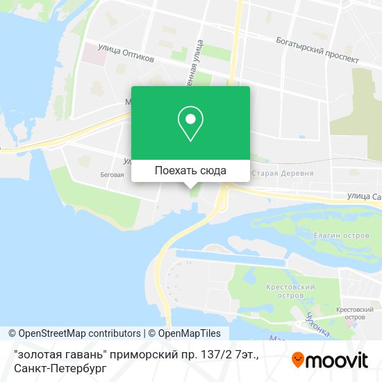 Карта "золотая гавань" приморский пр. 137 / 2 7эт.