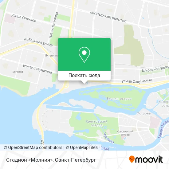 Карта Стадион «Молния»