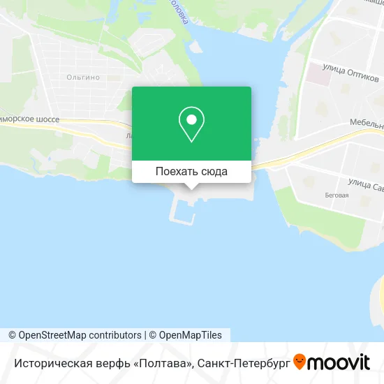 Карта Историческая верфь «Полтава»