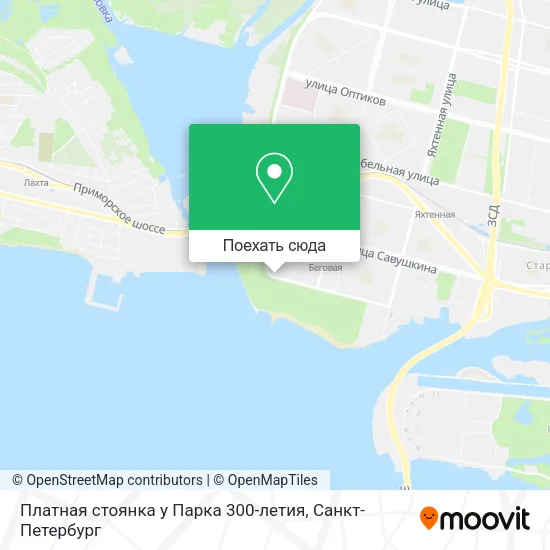 Карта Платная стоянка у Парка 300-летия