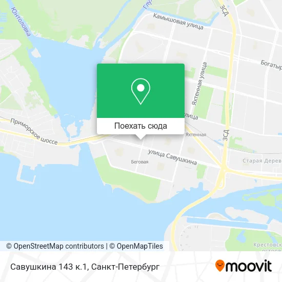 Карта Савушкина 143 к.1