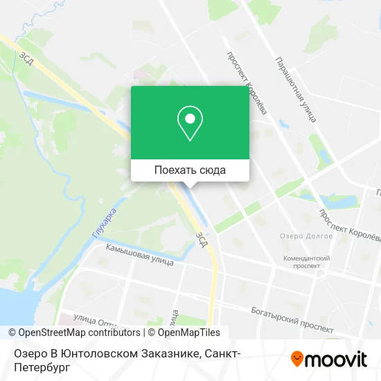 Карта Озеро В Юнтоловском Заказнике