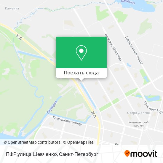 Карта ПФР,улица Шевченко