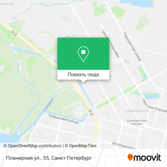 Карта Планерная ул., 55