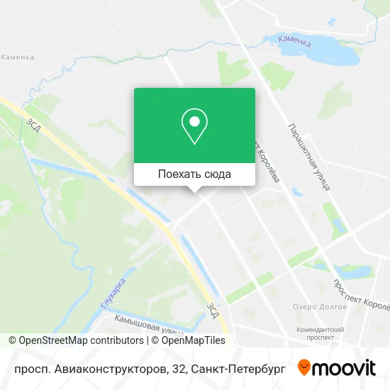 Карта просп. Авиаконструкторов, 32