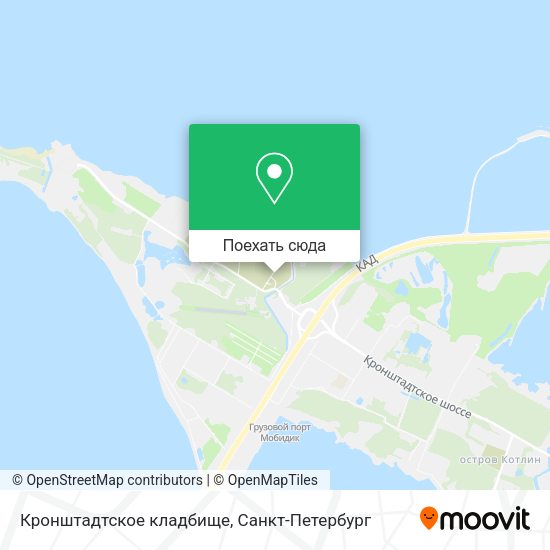 Карта Кронштадтское кладбище