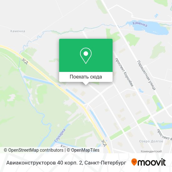 Карта Авиаконструкторов 40 корп. 2