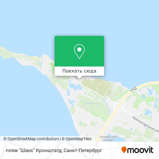Карта пляж "Шанс" Кронштатд