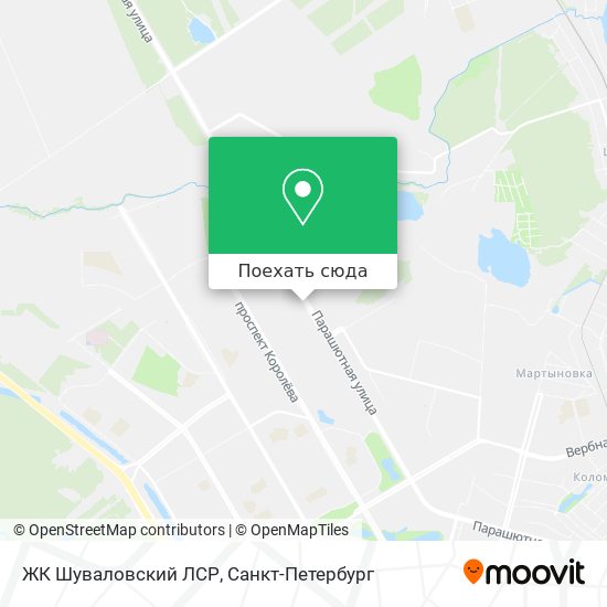Карта ЖК Шуваловский ЛСР