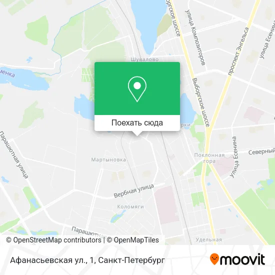 Карта Афанасьевская ул., 1