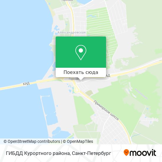 Карта ГИБДД Курортного района
