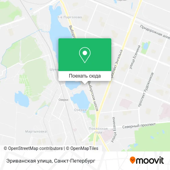 Карта Эриванская улица
