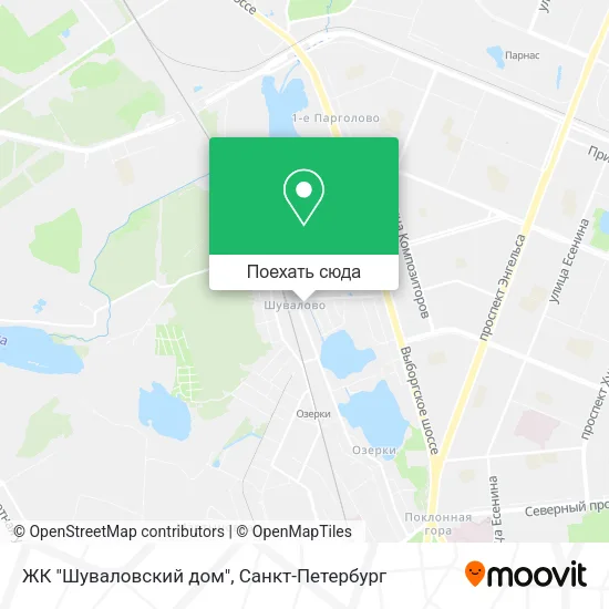 Карта ЖК "Шуваловский дом"