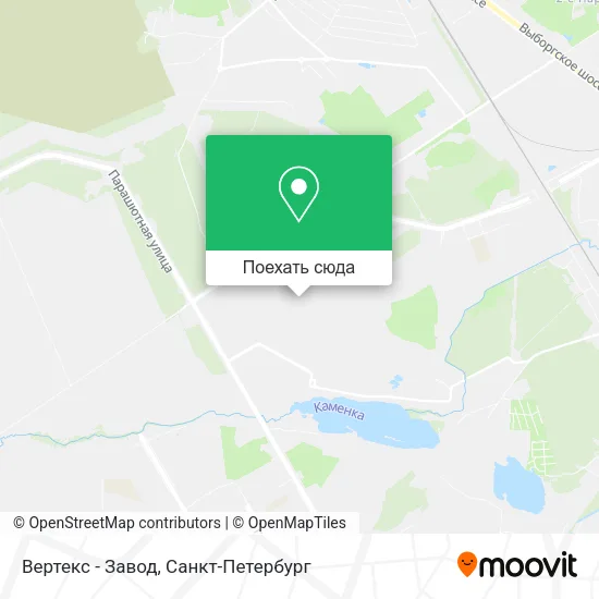 Карта Вертекс - Завод
