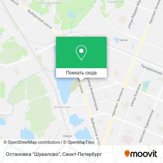 Карта Остановка "Шувалово"