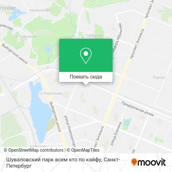 Карта Шуваловский парк всем кто по кайфу
