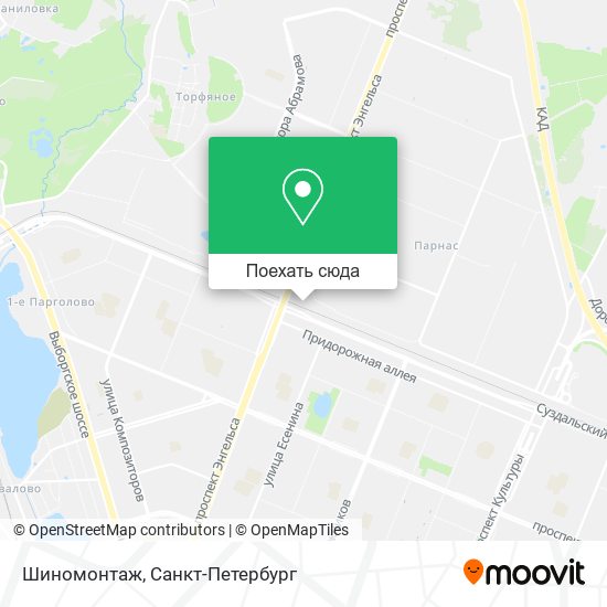 Карта Шиномонтаж