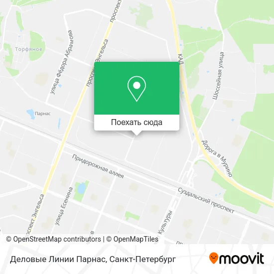 Карта Деловые Линии Парнас