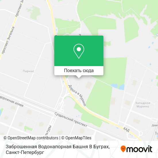 Карта Заброшенная Водонапорная Башня В Буграх