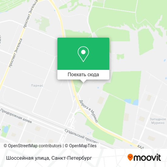 Карта Шоссейная улица