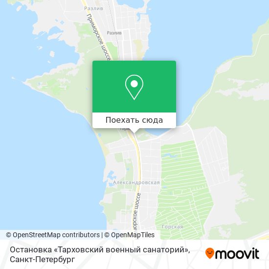 Карта Остановка «Тарховский военный санаторий»