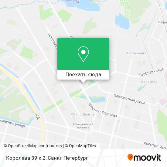 Карта Королева 39 к.2