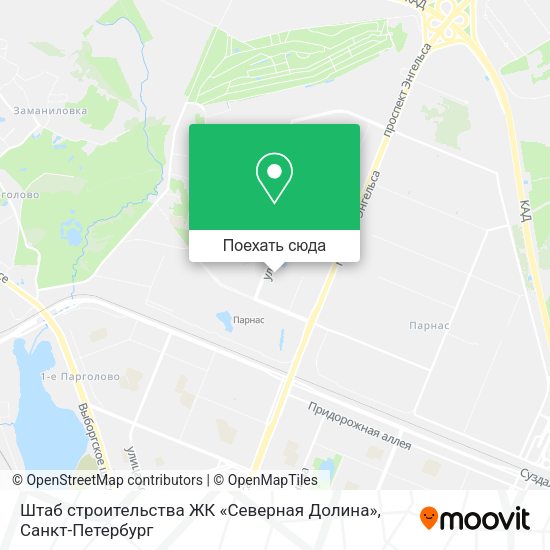 Карта Штаб строительства ЖК «Северная Долина»