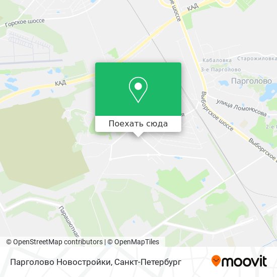 Карта Парголово Новостройки