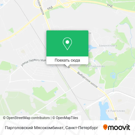 Карта Парголовский Мясокомбинат