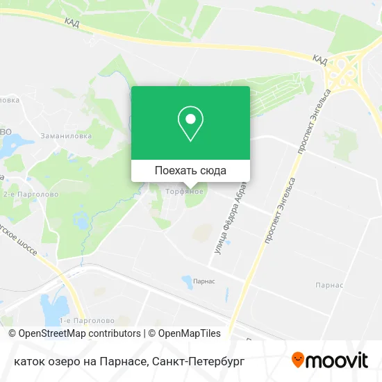 Карта каток озеро на Парнасе
