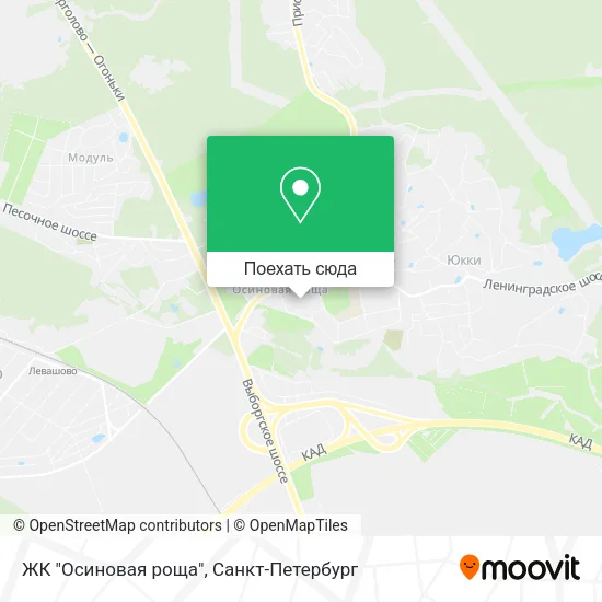 Карта ЖК "Осиновая роща"