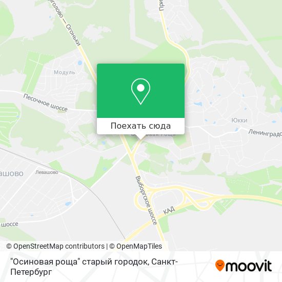 Карта "Осиновая роща" старый городок