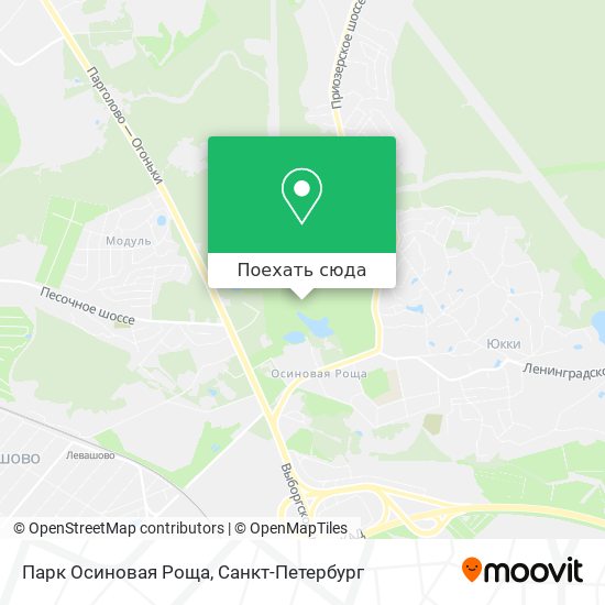 Осиновая роща санкт петербург на карте