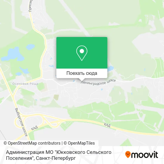 Карта Администрация МО "Юкковского Сельского Поселения"