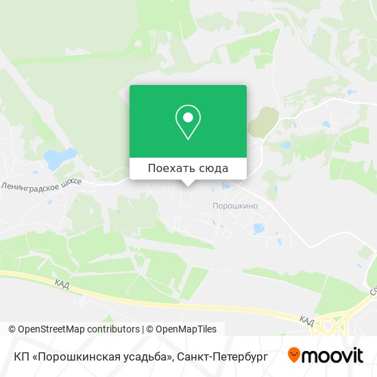 Карта КП «Порошкинская усадьба»