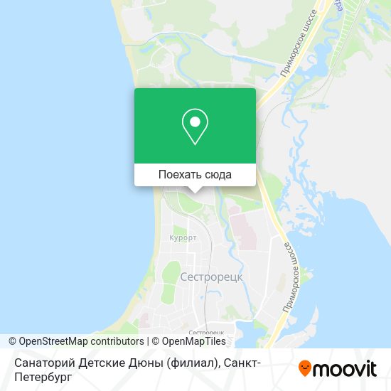 Карта Санаторий Детские Дюны (филиал)