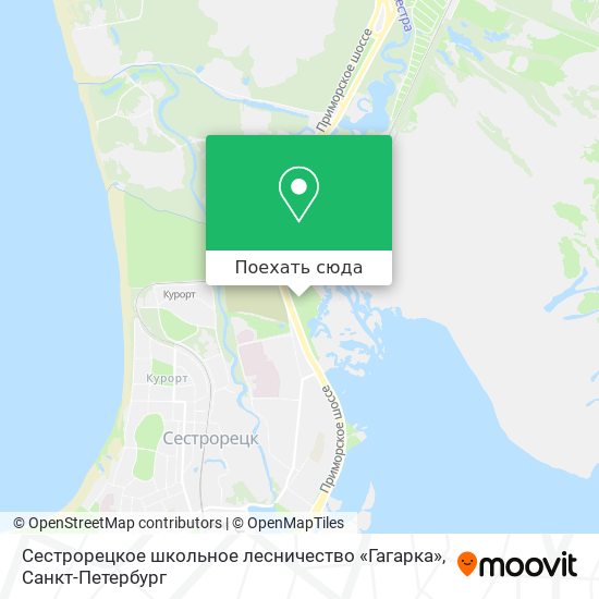 Карта Сестрорецкое школьное лесничество «Гагарка»