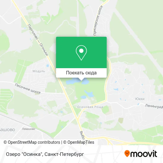 Карта Озеро "Осинка"