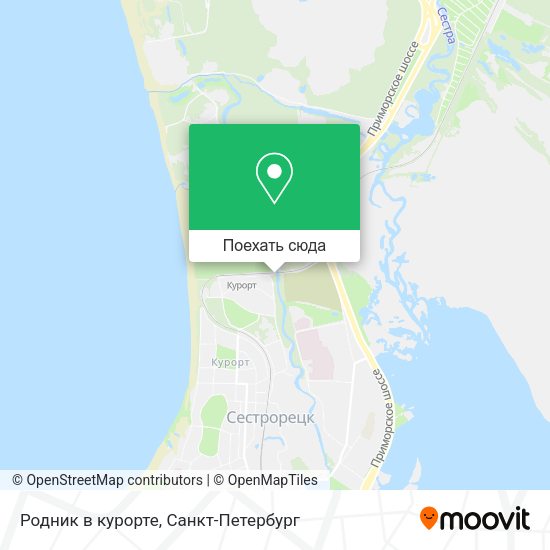 Карта Родник в курорте