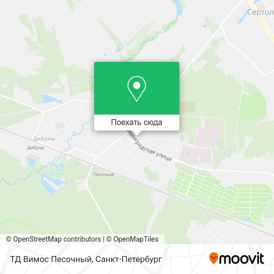 Карта ТД Вимос Песочный