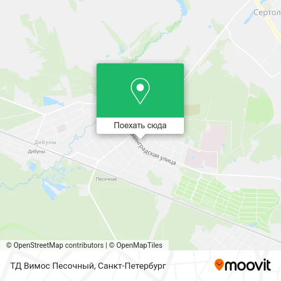Карта ТД Вимос Песочный