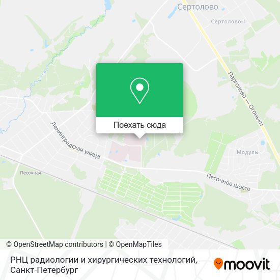 Карта РНЦ радиологии и хирургических технологий