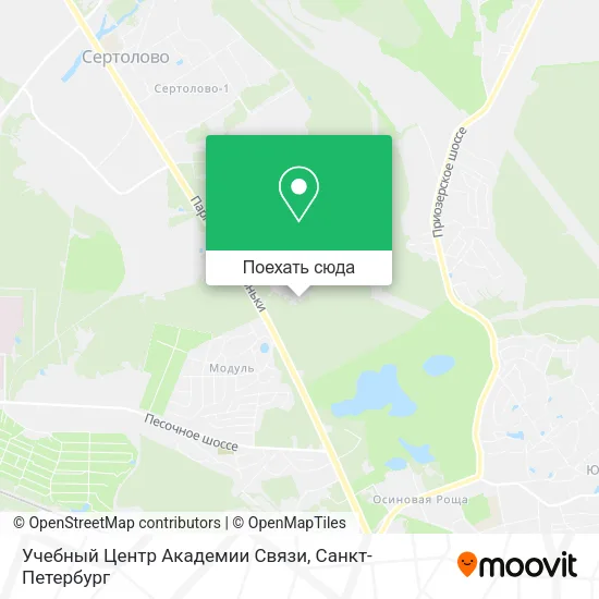 Карта Учебный Центр Академии Связи