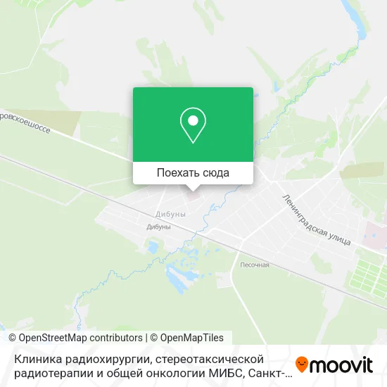 Карта Клиника радиохирургии, стереотаксической радиотерапии и общей онкологии МИБС