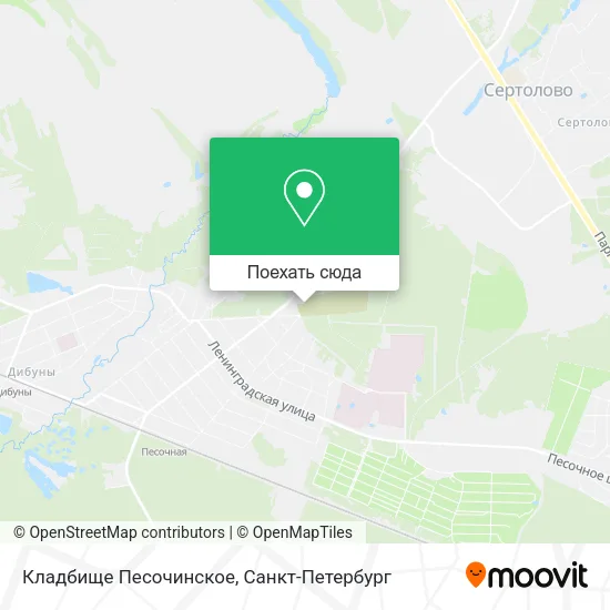 Карта Кладбище Песочинское