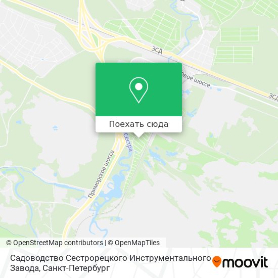 Карта Садоводство Сестрорецкого Инструментального Завода