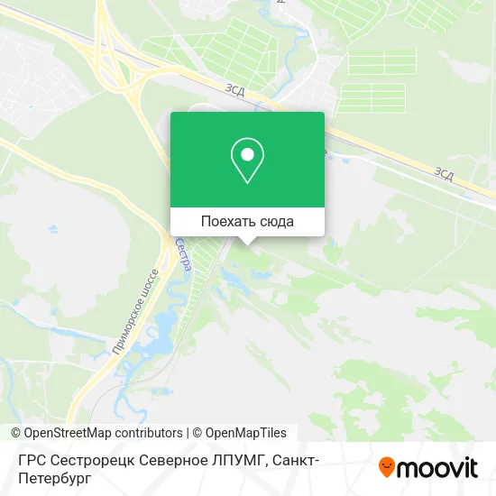 Карта ГРС Сестрорецк Северное ЛПУМГ