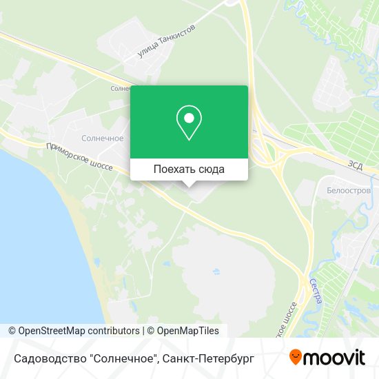 Карта Садоводство "Солнечное"
