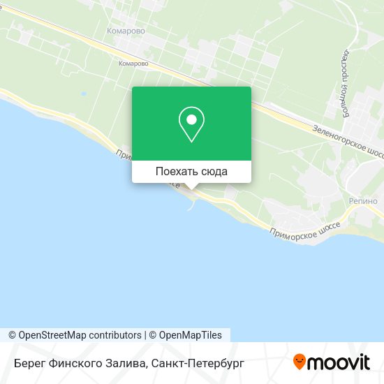 Карта Берег Финского Залива