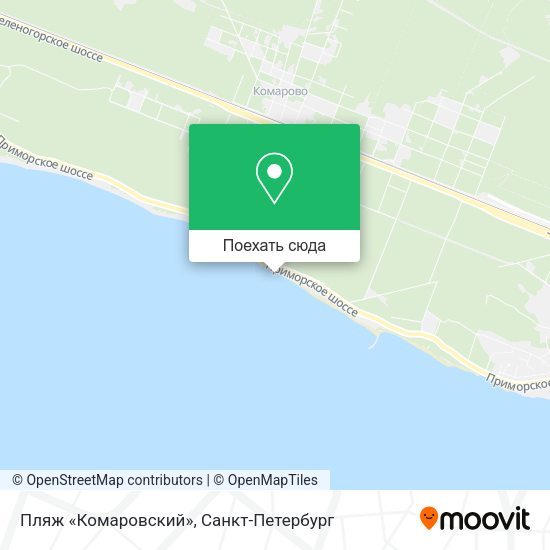 Карта Пляж «Комаровский»